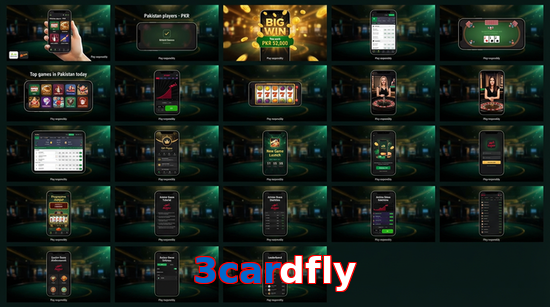Main screen of 3Cardfly bet page for PK players