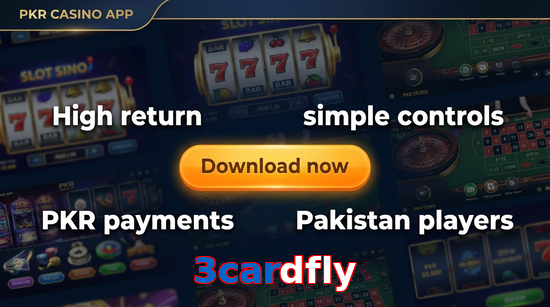 Main screen of 3Cardfly gamedownload page for PK players